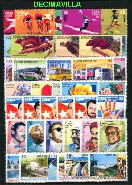 Sellos: CUBA, 2007, A&Ntilde;O NUEVO Y COMPLETO - Foto 3