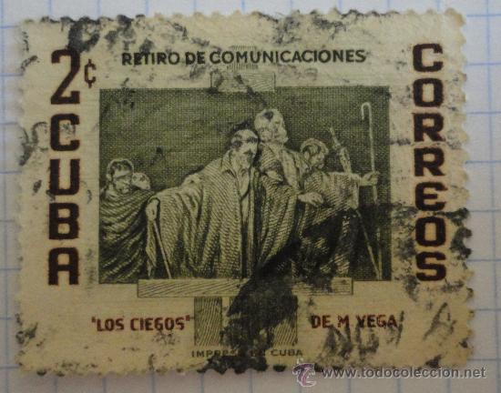 Sellos: Sello de Cuba. 2 centavos. Matasellado. - Foto 1