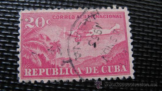 Sellos: 1931 cuba aereo, yvert 14 - Foto 1