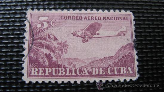Sellos: 1931 cuba aereo, yvert 12 - Foto 1