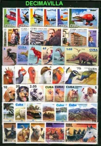 Sellos: CUBA/KUBA 2006, A&Ntilde;O COMPLETO USADO - Foto 1