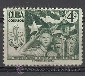 Sellos: CUBA 1954 SERIE COMPLETA CIRCULADA - Foto 1
