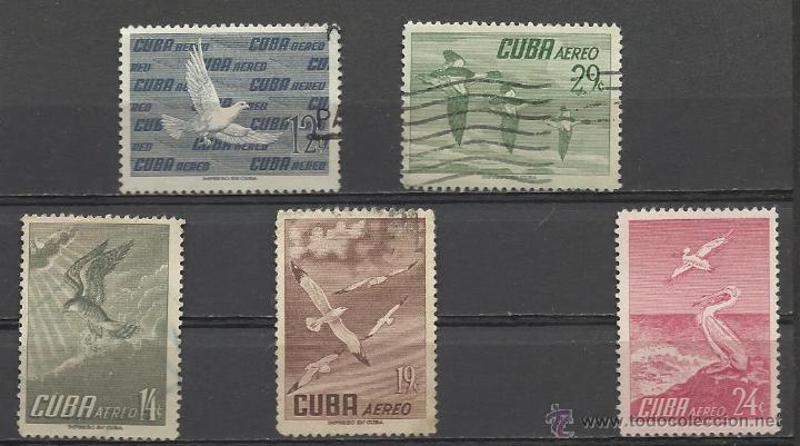 Sellos: CUBA 1956 SERIE COMPLETA CIRCULADA - Foto 1