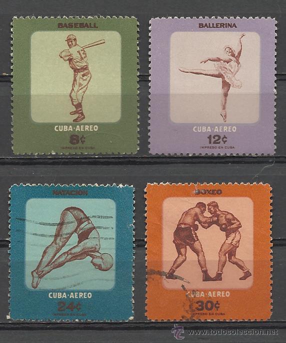 Sellos: CUBA 1957 SERIE COMPLETA CIRCULADA - Foto 1