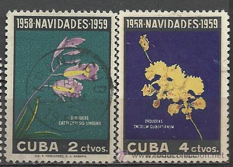 Sellos: CUBA 1958 SERIE COMPLETA CIRCULADA - Foto 1