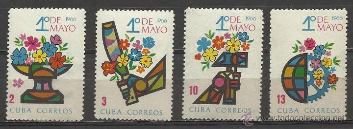 Sellos: CUBA SERIE COMPLETA NUEVA PERFECTA 1966 - Foto 1