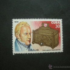 Sellos: CUBA 1979 AEREO IVERT 313 *** CENTENARIO MUERTE DE SIR ROWLAND HILL - PERSONAJES