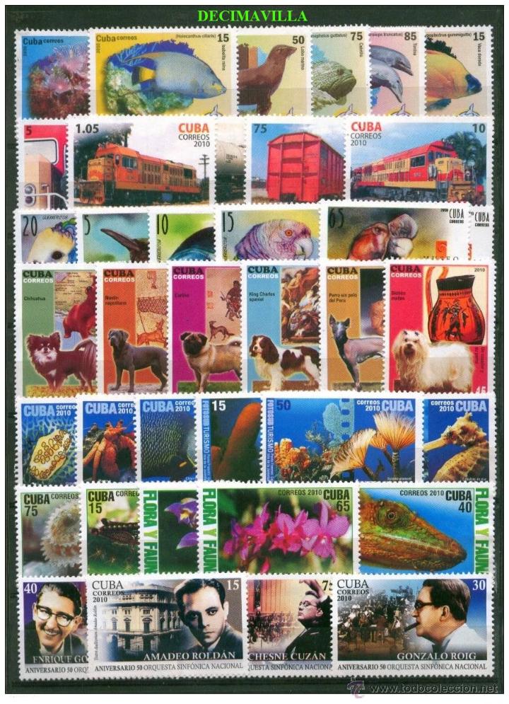 Sellos: CUBA, 2010, A&Ntilde;O NUEVO Y COMPLETO - Foto 1