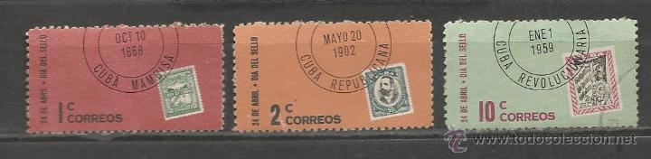 Sellos: CUBA SERIE COMPLETA MATASELLADA DE 1961 - Foto 1