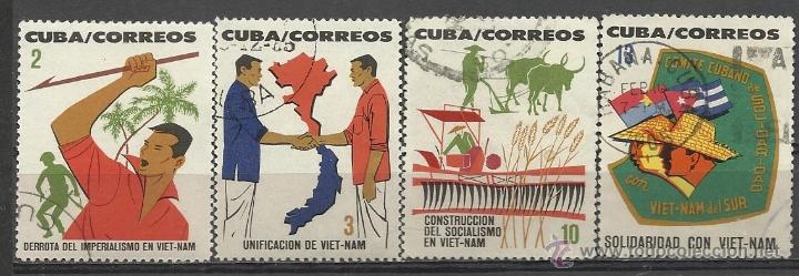 Sellos: CUBA SERIE COMPLETA MATASELLADA DE 1964 - Foto 1