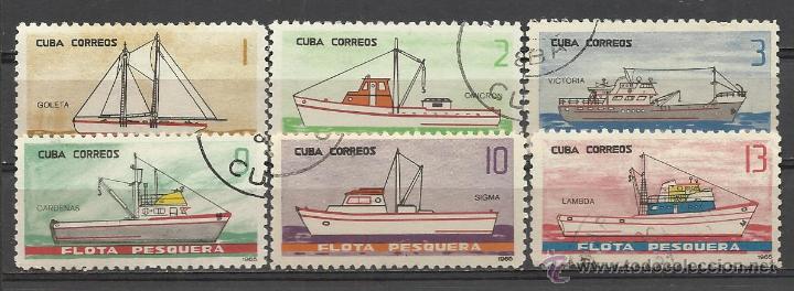 Sellos: CUBA SERIE COMPLETA MATASELLADA DE 1965 - Foto 1