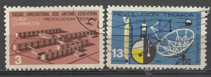 Sellos: CUBA SERIE COMPLETA MATASELLADA DE 1965 - Foto 1