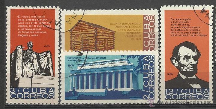Sellos: CUBA SERIE COMPLETA MATASELLADA DE 1965 - Foto 1