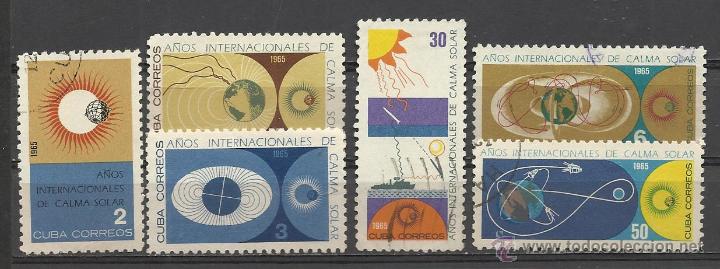 Sellos: CUBA SERIE COMPLETA MATASELLADA DE 1965 - Foto 1
