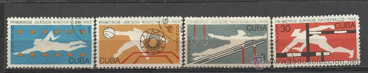 Sellos: CUBA SERIE COMPLETA MATASELLADA DE 1965 - Foto 1