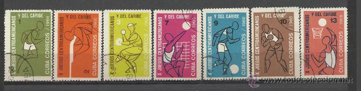 Sellos: CUBA SERIE COMPLETA MATASELLADA DE 1966 - Foto 1