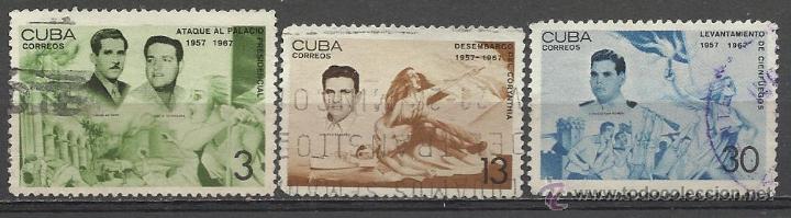 Sellos: CUBA SERIE COMPLETA MATASELLADA DE 1967 - Foto 1