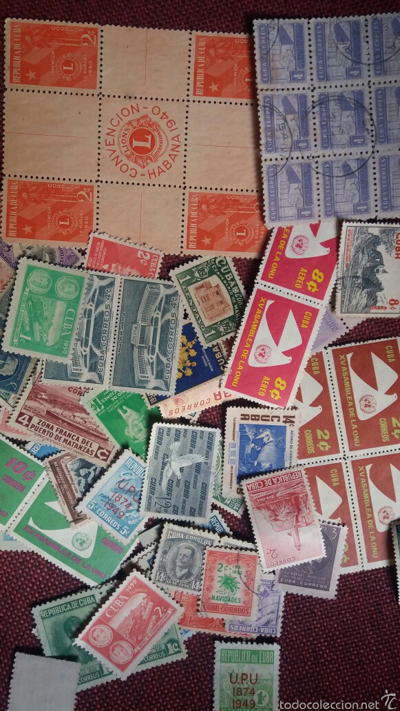 Sellos: Colecci&oacute;n sellos de Cuba antiguos - Foto 1