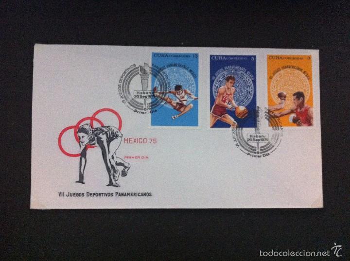 Briefmarken: 2 CARTAS VII JUEGOS DEPORTIVOS PANAMERICANOS MEXIJO 1975 PRIMER DIA