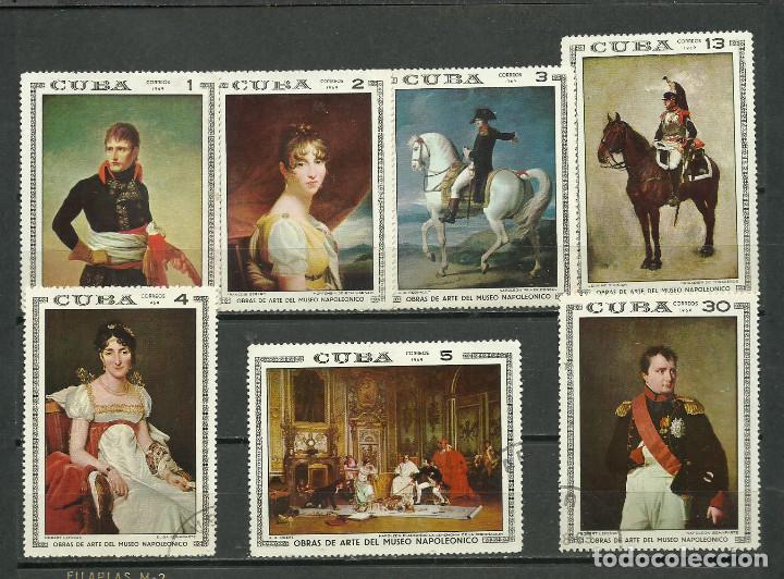 Sellos: CUBA SERIE COMPLETA MATASELLADA DE 1969 - Foto 1