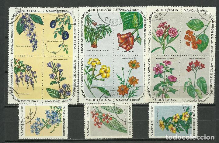 Sellos: CUBA SERIE COMPLETA MATASELLADA DE 1969 - Foto 1