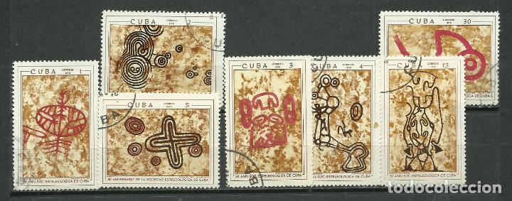 Sellos: CUBA SERIE COMPLETA MATASELLADA DE 1970 - Foto 1