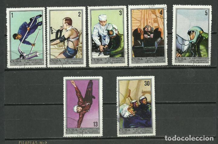 Sellos: CUBA SERIE COMPLETA MATASELLADA DE 1971 - Foto 1