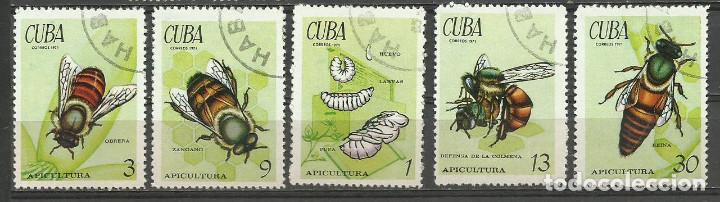 Sellos: CUBA SERIE COMPLETA MATASELLADA DE 1971 - Foto 1