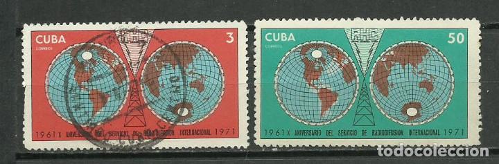 Sellos: CUBA SERIE COMPLETA MATASELLADA DE 1971 - Foto 1