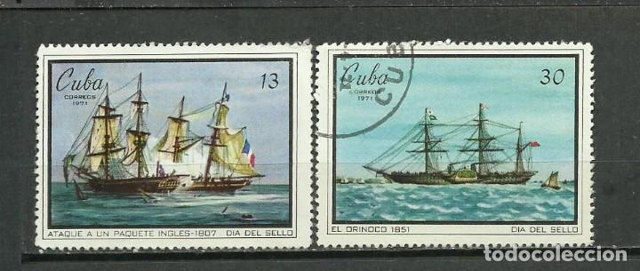 Sellos: CUBA SERIE COMPLETA MATASELLADA DE 1971 - Foto 1