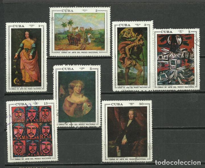 Sellos: CUBA SERIE COMPLETA MATASELLADA DE 1971 - Foto 1