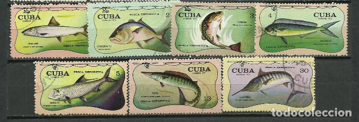 Sellos: CUBA SERIE COMPLETA MATASELLADA DE 1971 - Foto 1