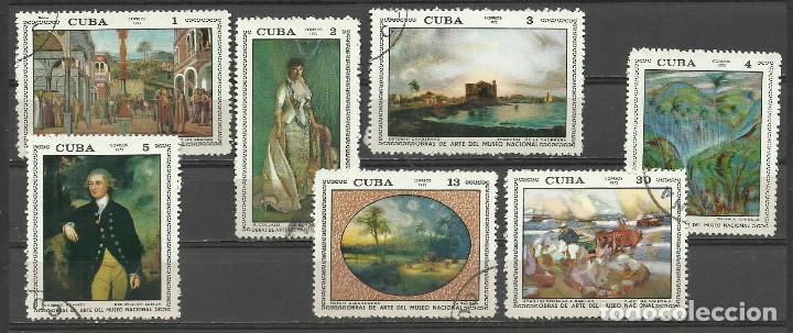 Sellos: CUBA SERIE COMPLETA MATASELLADA DE 1972 - Foto 1