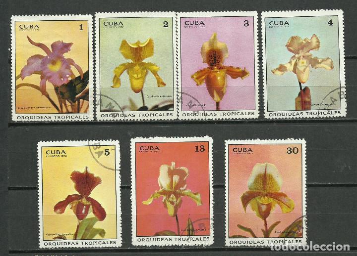Sellos: CUBA SERIE COMPLETA MATASELLADA DE 1972 - Foto 1