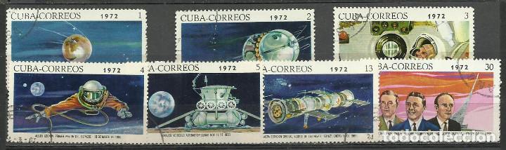 Sellos: CUBA SERIE COMPLETA MATASELLADA DE 1972 - Foto 1