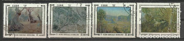 Sellos: CUBA SERIE COMPLETA MATASELLADA DE 1972 - Foto 1