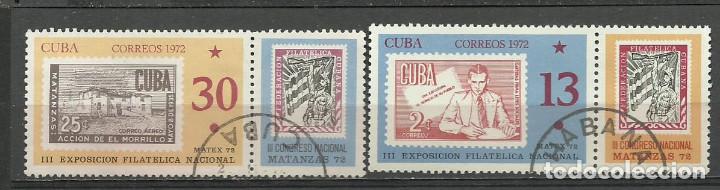 Sellos: CUBA SERIE COMPLETA MATASELLADA DE 1972 - Foto 1