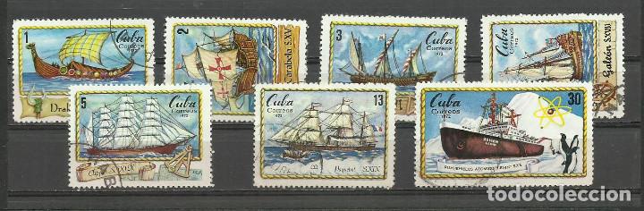 Sellos: CUBA SERIE COMPLETA MATASELLADA DE 1972 - Foto 1