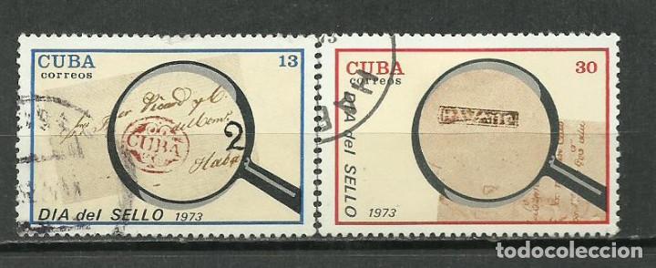 Sellos: CUBA SERIE COMPLETA MATASELLADA DE 1973 - Foto 1