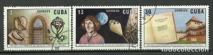 Sellos: CUBA SERIE COMPLETA MATASELLADA DE 1973 - Foto 1