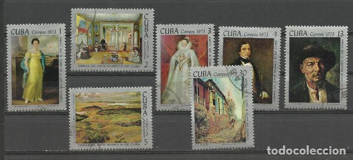 Sellos: CUBA SERIE COMPLETA MATASELLADA DE 1973 - Foto 1