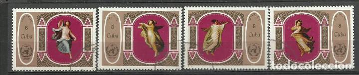 Sellos: CUBA SERIE COMPLETA MATASELLADA DE 1973 - Foto 1