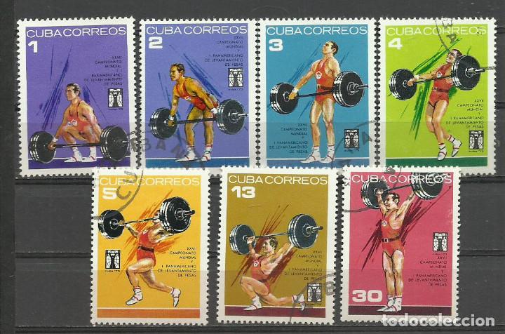Sellos: CUBA SERIE COMPLETA MATASELLADA DE 1973 - Foto 1