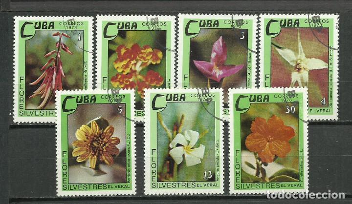 Sellos: CUBA SERIE COMPLETA MATASELLADA DE 1973 - Foto 1