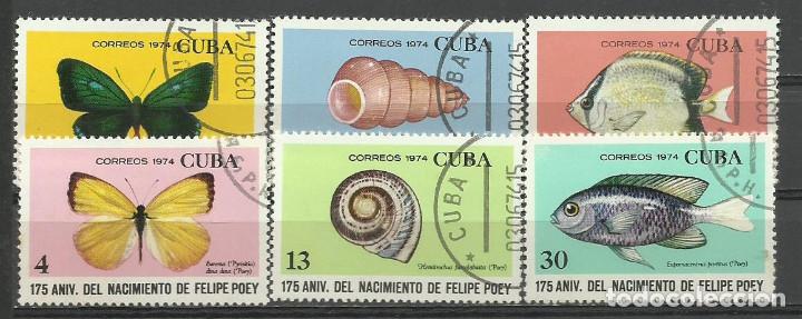 Sellos: CUBA SERIE COMPLETA MATASELLADA DE 1974 - Foto 1