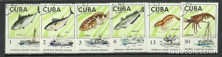 Sellos: CUBA SERIE COMPLETA MATASELLADA DE 1975 - Foto 1