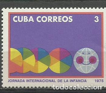 Sellos: CUBA SERIE COMPLETA MATASELLADA DE 1975 - Foto 1