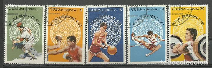 Sellos: CUBA SERIE COMPLETA MATASELLADA DE 1975 - Foto 1