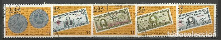 Sellos: CUBA SERIE COMPLETA MATASELLADA DE 1975 - Foto 1