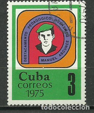 Sellos: CUBA SERIE COMPLETA MATASELLADA DE 1975 - Foto 1